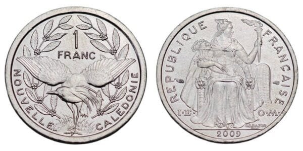 NEW CALEDONIA 1 franc 2009 UNC