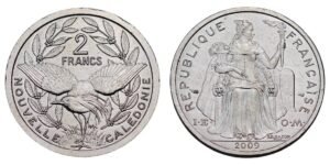 NEW CALEDONIA 2 francs 2009 UNC