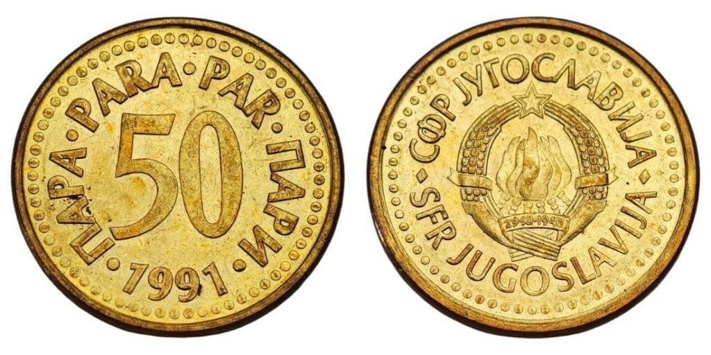 JUGOSLAVIJA 50 para 1991 UNC-