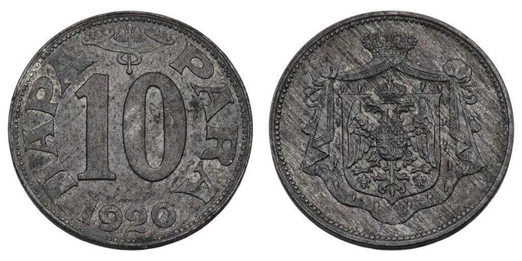 JUGOSLAVIJA 10 para 1920 XF