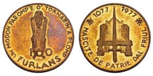 ITALY 100 furlans 1977 / Friuli / souvenir token / XF