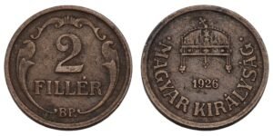 HUNGARY 2 filler 1926 VF
