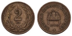 HUNGARY 2 filler 1909 VF