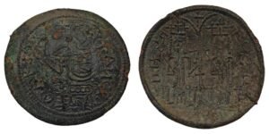 HUNGARY 1 follis ND(1172-1196) / Bela III (1172-1196) / VF