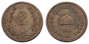 HUNGARY 2 filler 1901 VF-