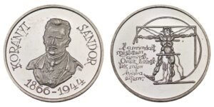 HUNGARY / Sandor Koranyi / 12 g .925 Silver medal / 32 mm / XF+