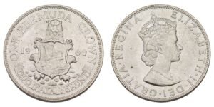 BERMUDA 1 crown 1964 / Silver / UNC
