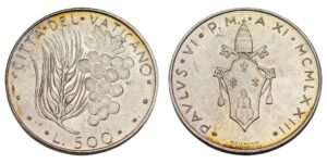 VATICAN CITY 500 lire 1973 / Silver / UNC-