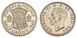 GREAT BRITAIN 1/2 crown 1940 / Silver / XF