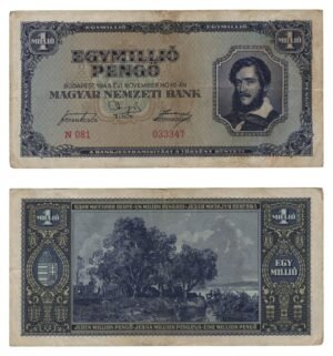 HUNGARY 1 million pengo 1945 VF
