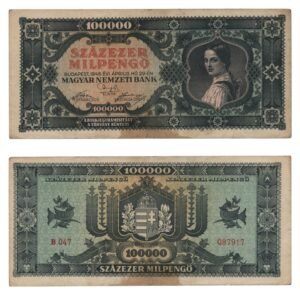 HUNGARY 100000 milpengo 1946 VF-