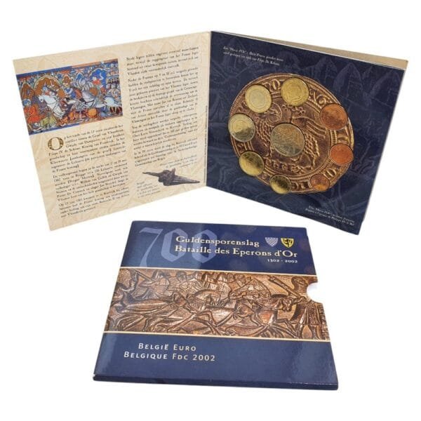 BELGIUM 2002 official euro mint set
