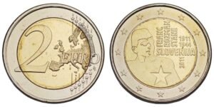 SLOVENIA 2 euro 2011 / 100th Anniversary of the Birth of the National Hero Franc Rozman-Stane / UNC