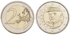 SLOVAKIA 2 euro 2019 / 100th Anniversary of the Death of Milan Rastislav Štefanik / UNC