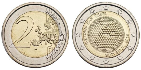 SLOVENIA 2 euro 2018 / World Bee Day / UNC