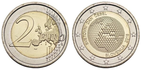 SLOVENIA 2 euro 2018 / World Bee Day / UNC