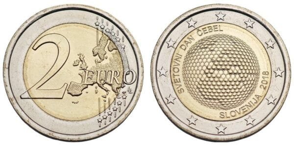 SLOVENIA 2 euro 2018 / World Bee Day / UNC