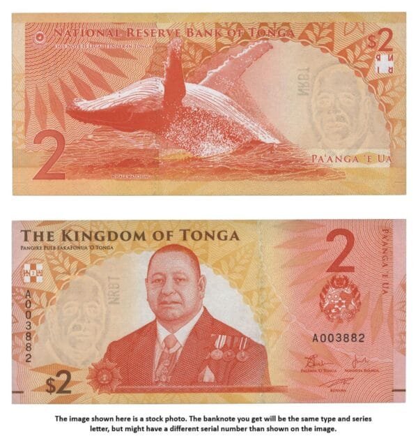 TONGA 2 paanga 2023 UNC