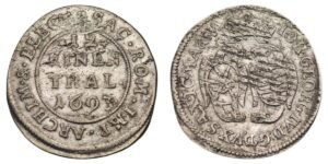 GERMANY 1/12 thaler 1693 / Sachsen-Albertine / Silver / VF