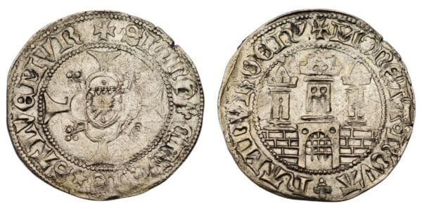 GERMANY 1 doppel schilling 1600 / Hamburg / Silver / VF