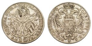 GERMANY 20 kreuzer 1769 / Nurnberg / Silver / VF+