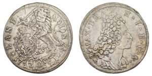 GERMANY 30 kreuzer 1721 / Bavaria / Silver / VF