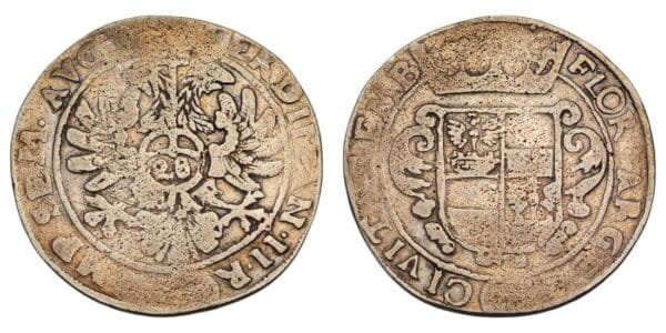 AUSTRIA 28 stuber 1624-1637 / Emden / Silver / F