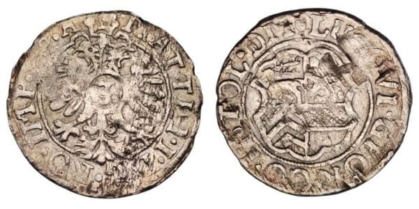 GERMANY 3 kreuzer 1584 / Stolberg-Ortenberg / Silver / VF-