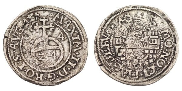 GERMANY 1/24 thaler 1586 / Magdeburg / Silver / VF-