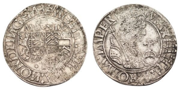 GERMANY 1 batzen 1519 / Nordinglen / Silver / F+