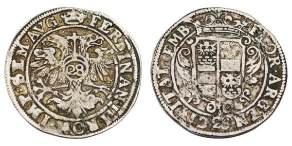 GERMANY 28 stuber ND(1624-1637) / Emden / Silver / VF