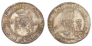 NETHERLANDS 1 daaler 1622 / Utrecht / Silver / VF