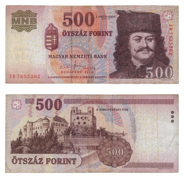 HUNGARY 500 forint 2010 VF