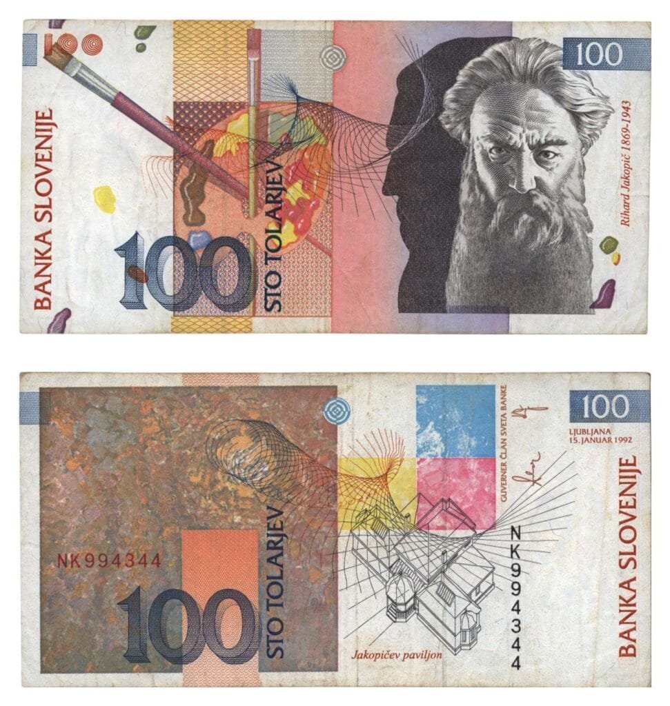 SLOVENIA 100 tolarjev 1992 VF