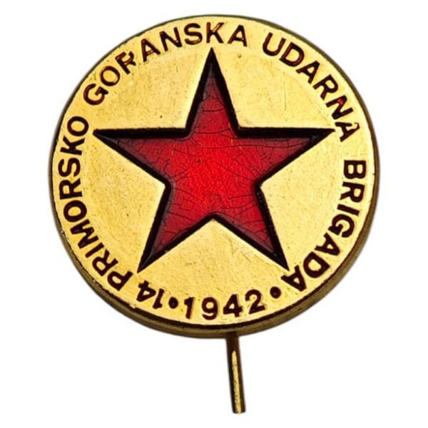 CROATIA Primorje – Gorski Kotar Storm Brigade / WWII Partisans / vintage lapel pin