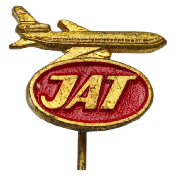 YUGOSLAVIA Jugoslavenski Aerotransport / Yugoslav Airlines / aviation / vintage lapel pin