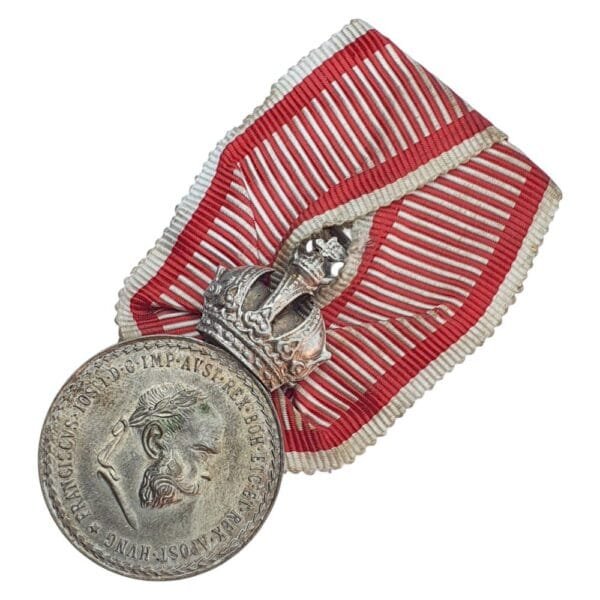 AUSTRIA-HUNGARY Signum Laudis / Franz Joseph I / Silver plated Bronze / Military Merit Medal