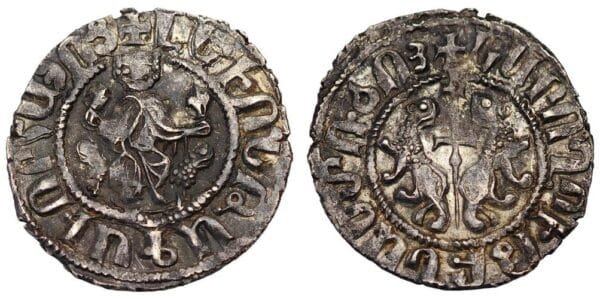 CILICIAN ARMENIA 1 tram ND(1198-1219) / Leo I / Silver / XF