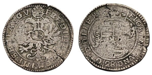 GERMANY 28 stüber ND(1603-1667) / Oldenburg / Anton Günther / Silver / F