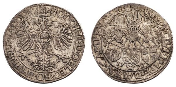 NETHERLANDS 1 daalder 1577 / Deventer-Kampen-Zwolle / Silver / VF+