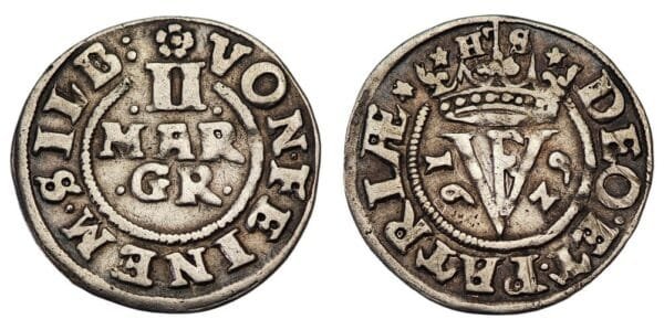 GERMANY 2 marien groschen 1929 / Brunswick-Wolfenbüttel / Silver / VF