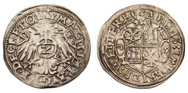 GERMANY 2 kreuzer 1375 / Wetterau / Silver / VF
