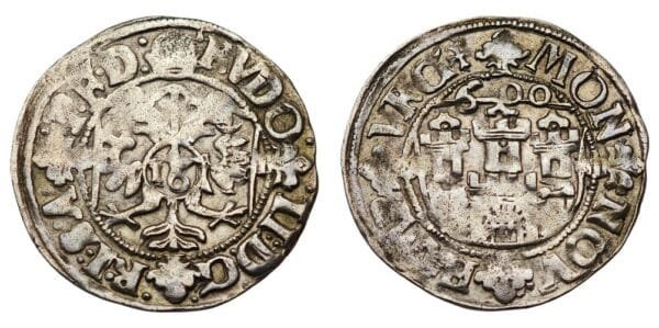 GERMANY 16 groschen 1600 / Hamburg / Silver / F+