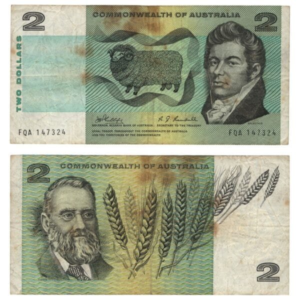 AUSTRALIA 2 dollars ND(1966-1972) / Commonwealth of Australia / F+