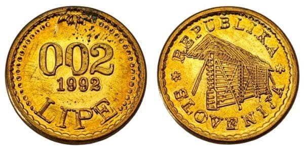 SLOVENIA 0.02 lipe 1992 / token issue / XF