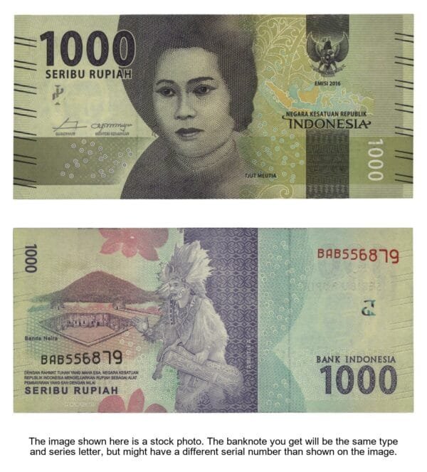 INDONESIA 1000 rupiah 2016 UNC