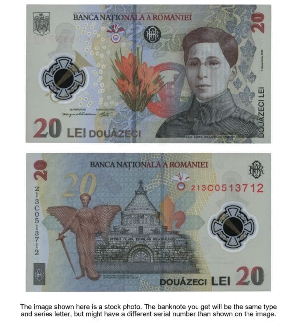 ROMANIA 20 lei 2017 / polymer plastic / UNC