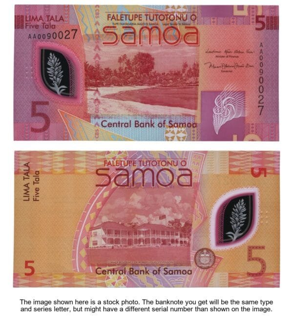 SAMOA 5 tala 2023 / polymer plastic / UNC