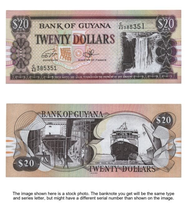 GUYANA 20 dollars ND(1996-2018) UNC