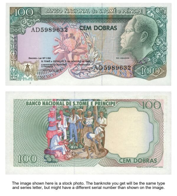 SAO TOME AND PRINCIPE 100 dobras 1989 UNC